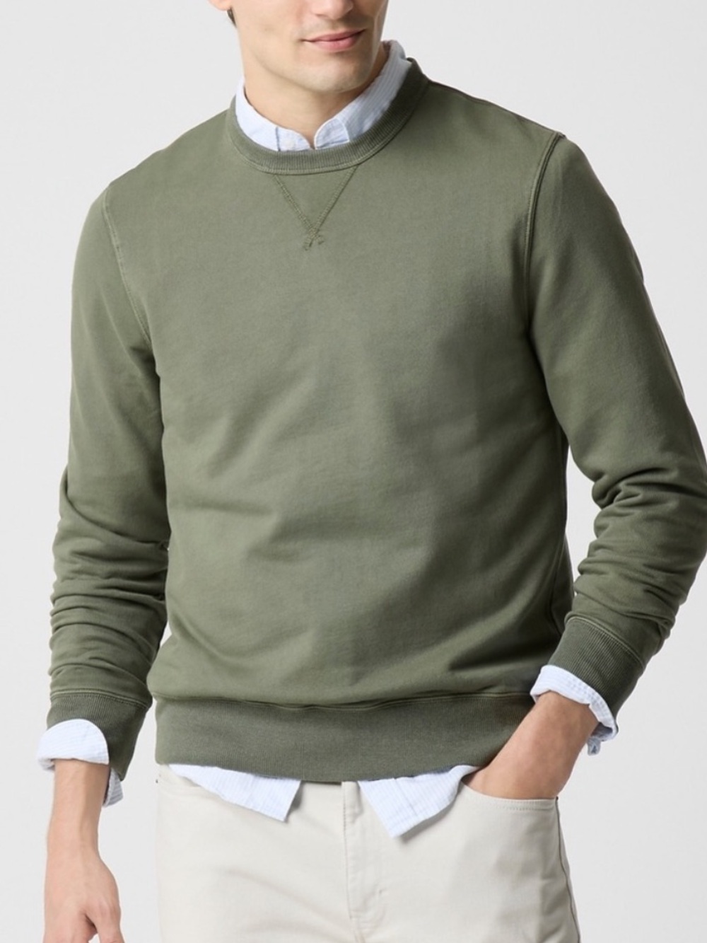J crew Garment-dyed crewneck sweatshirt
